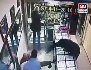 KUYUMCU SOYGUNU EK GÜVENLİK KAMERASINDAN DEHŞET ANLARI