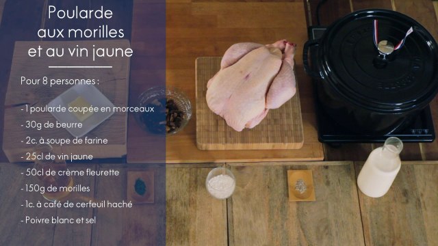 Recette - La poularde aux morilles et au vin jaune