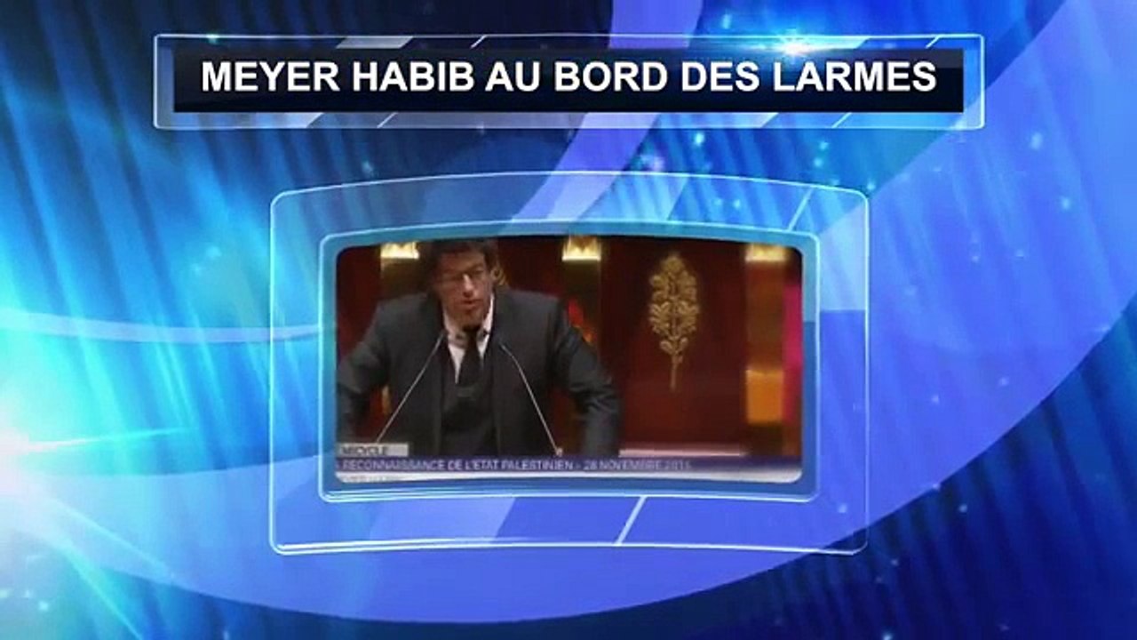 Débat sur la reconnaissance de l’Etat Palestinien, Meyer Habib au bord des larmes