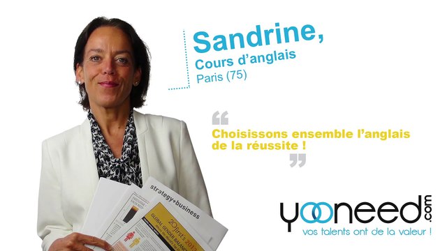 Coaching en anglais (75) à Paris avec Sandrine - Yooneed