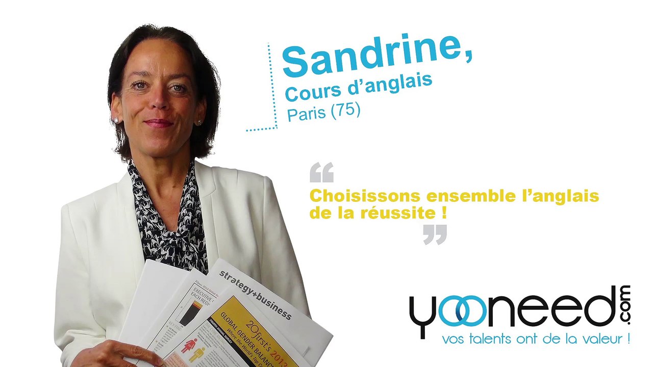 Coaching en anglais (75) à Paris avec Sandrine - Yooneed