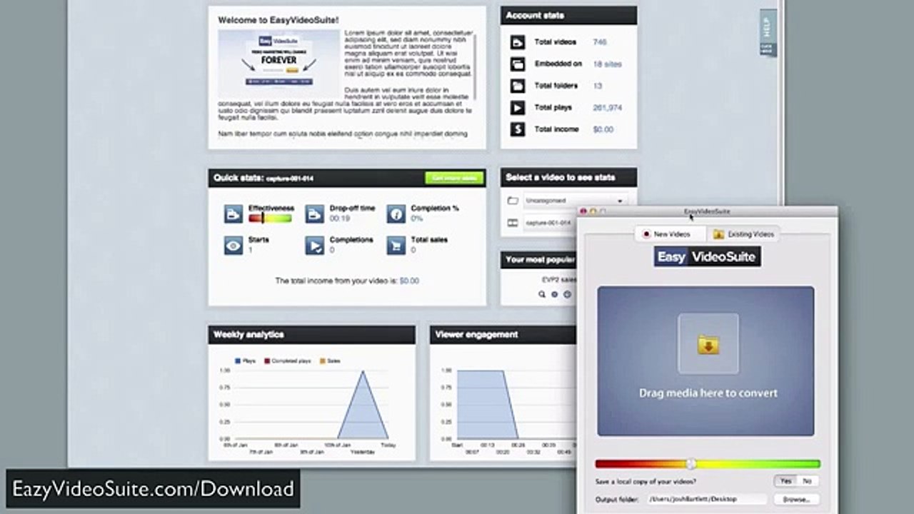 Easy Video Suite - Watch Josh Bartlett Demonstrate Easy Video Suite Review