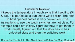 27 Bottle Dual Zone Wine Cooler Review