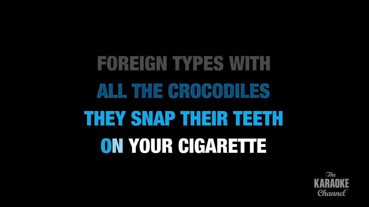 Walk Like An Egyptian in the Style of 'The Bangles' with lyrics (no lead vocal).