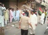 PTI Dharna-PTI Ghunda Gardi in Lahore shutting shops threatening the shop keepers . Isn't it rebirth of MQM in Punjab