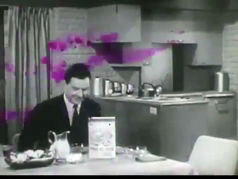 VINTAGE LATE 1950's COMMERCIAL with HARRY MORGAN ~ 40% BRAN FLAKES