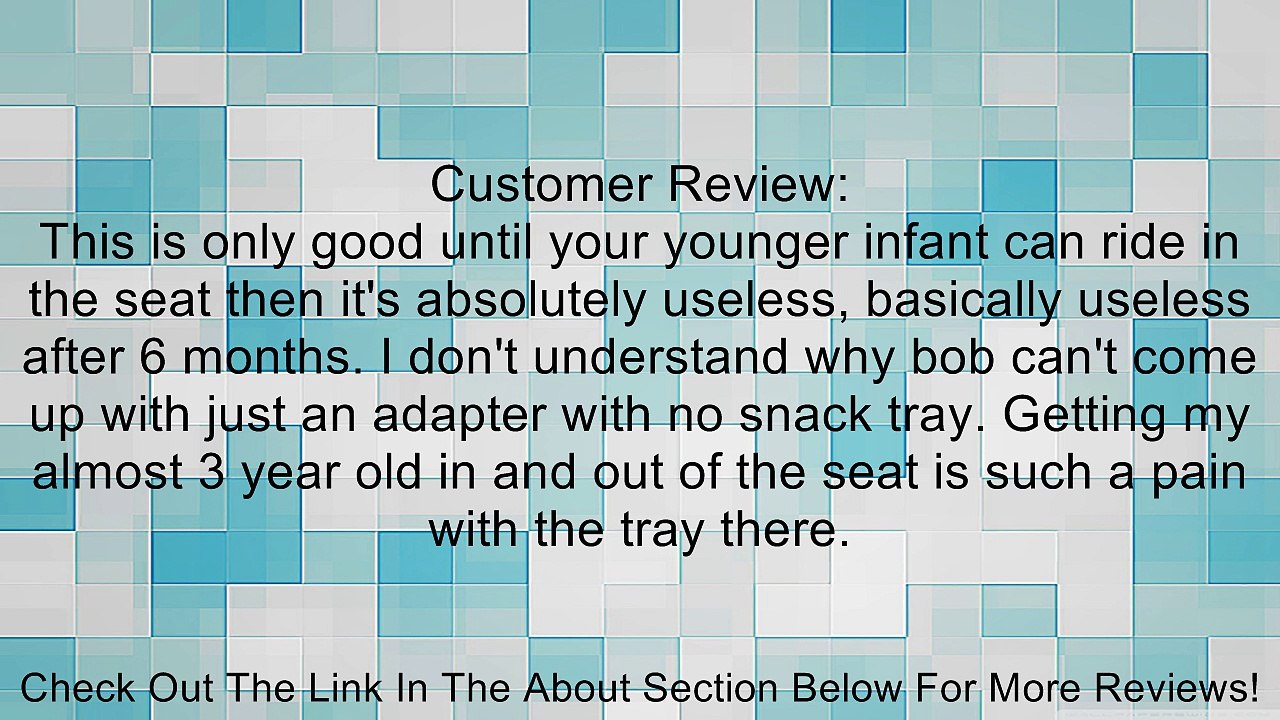 BOB Infant Car Seat Adapter Duallie for Chicco Review