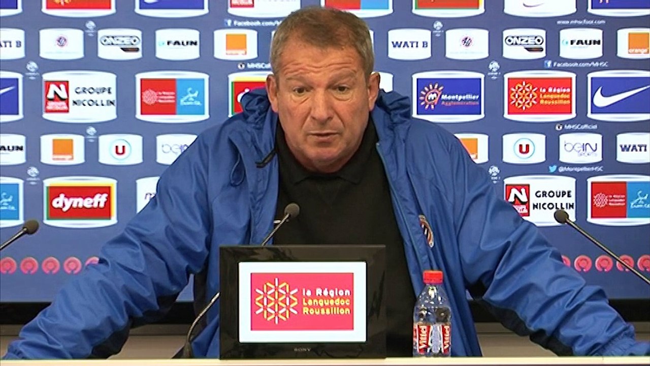 Rolland Courbis avant MHSC-ASSE (16ème journée L1)