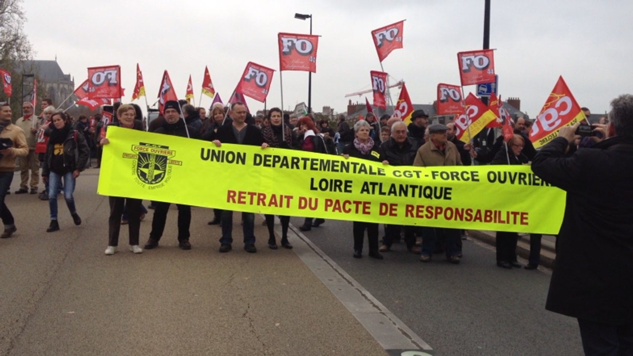 Venue de Manuel Valls, Manifestation