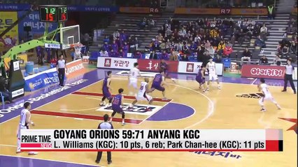 KBL: Orions vs. KGC, KT vs. Samsung