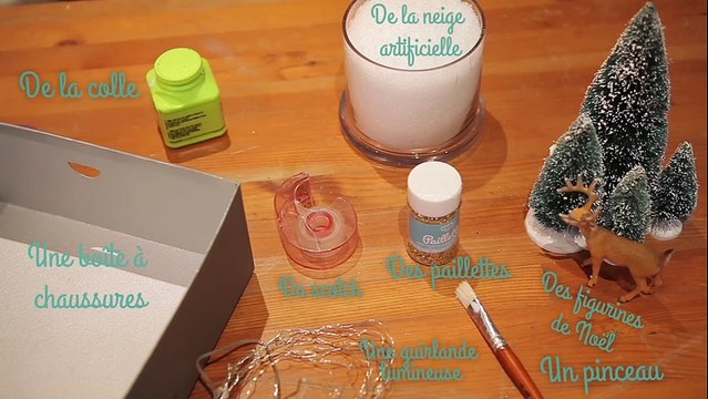 DIY Décoration de Noël à fabriquer : un cadre de Noël