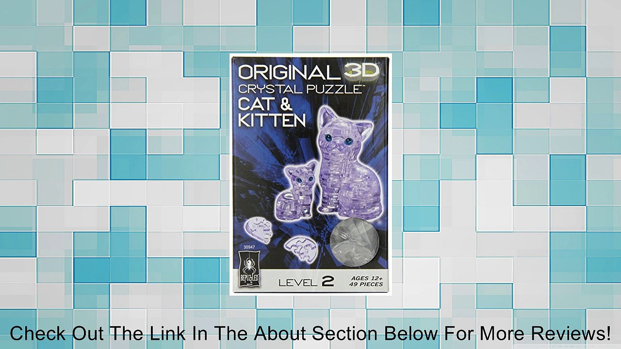 3D Crystal Puzzle Cat and Kitten Review