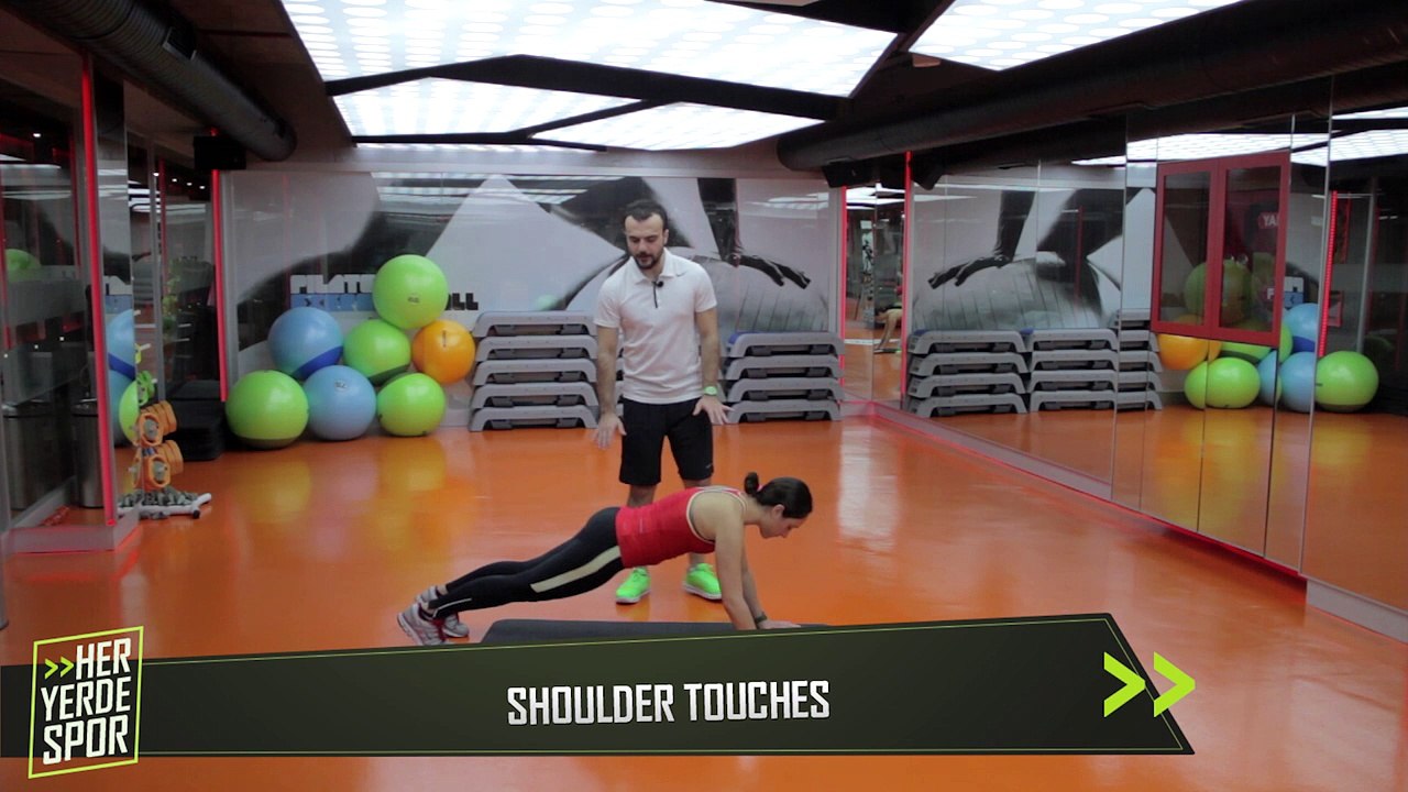 Omuz Kaslarını Çalıştırmak için "Shoulder Touches" - Her Yerde Spor