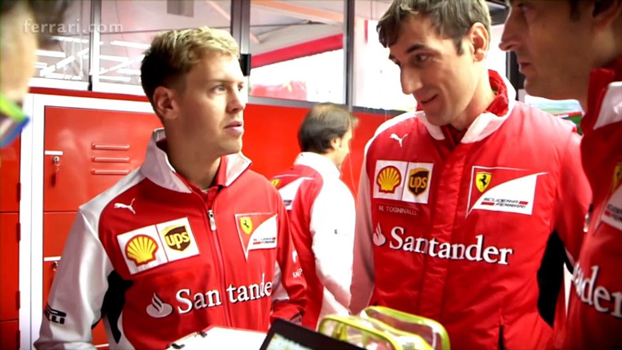 F1: Vettels erste Fahrt im Ferrari