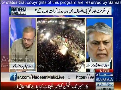 We are ready to do Negotiations with PTI , Imran should defer his 8th Dec. call - Ishaq Dar