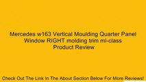 Mercedes w163 Vertical Moulding Quarter Panel Window RIGHT molding trim ml-class Review