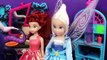 FROZEN Elsa Anna Become Fairies Part 2 Barbie Little Mermaid Ursula Magic Potion DisneyCarToys