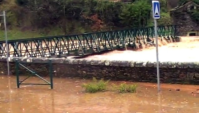 La Nuejouls en crue LAROQUE le 28/11/2014