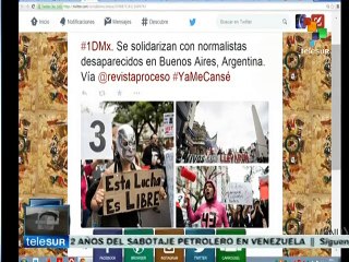 Redes sociales se llenan de muestras de solidaridad con Ayotzinapa