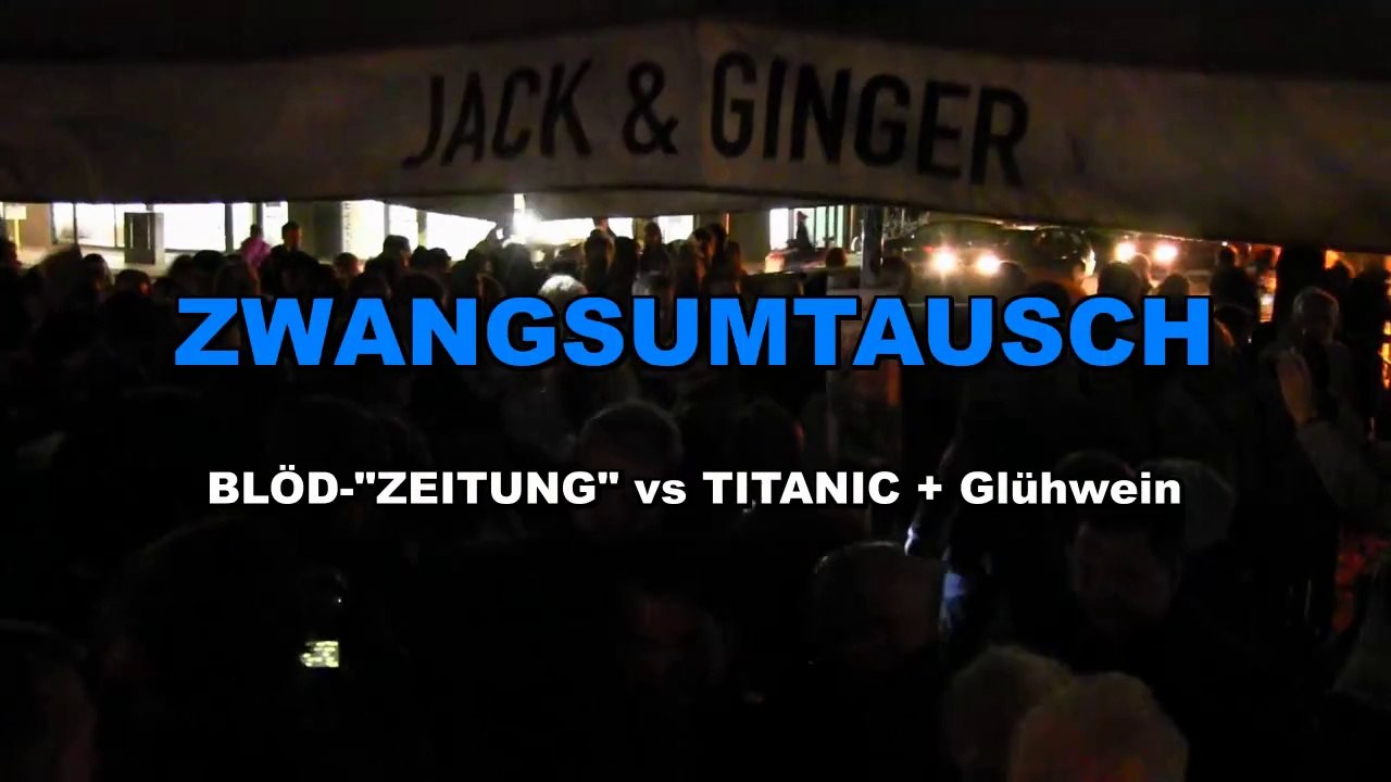 Die PARTEI Berlin: Zwangsumtausch 'Blod' (Bild) vs. Titanic