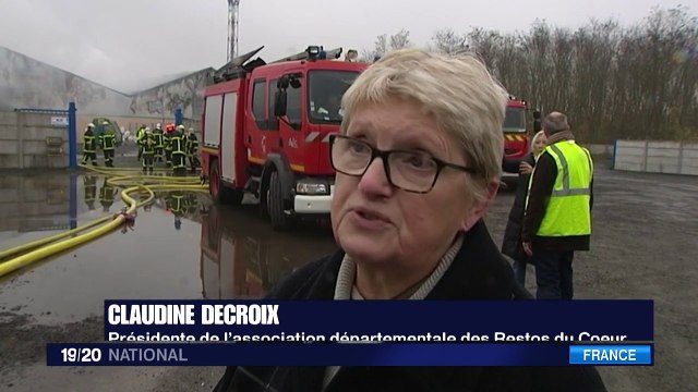 Pas-de-Calais : un entrepôt des Restos du cœur ravagé par un incendie