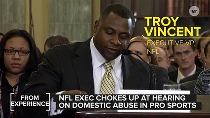 NFL VP Got Visibly Upset Talking About Domestic Violence