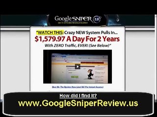 Google Sniper 2.0 Tutorial - Introduction Video That Explains it All.