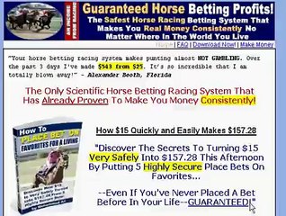 horse betting racing system secrets revealed sport betting profits.avi