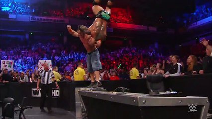 'D'Von! Get the tables!' 51 seconds of WWE table action!.