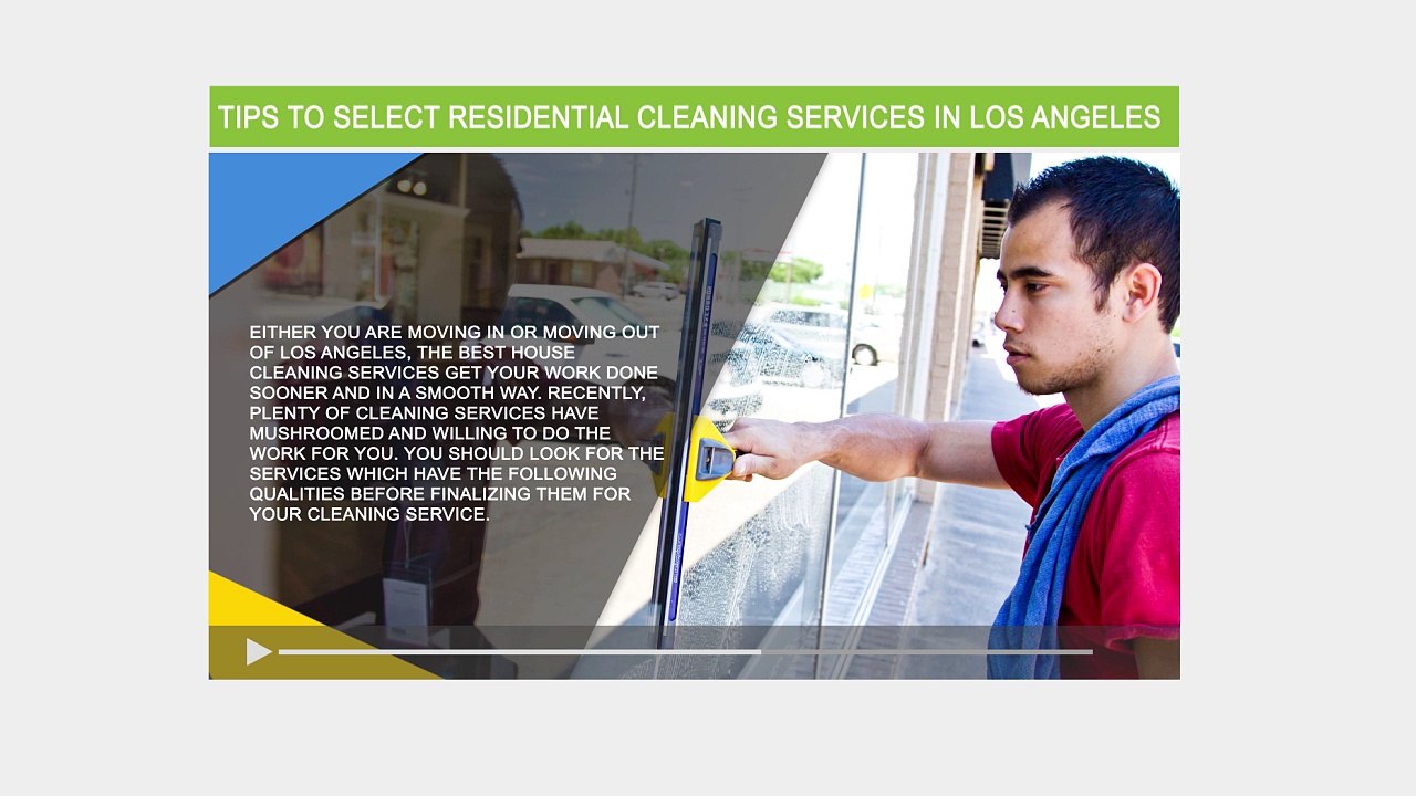 Select residential cleaning services in Los Angeles - Copy