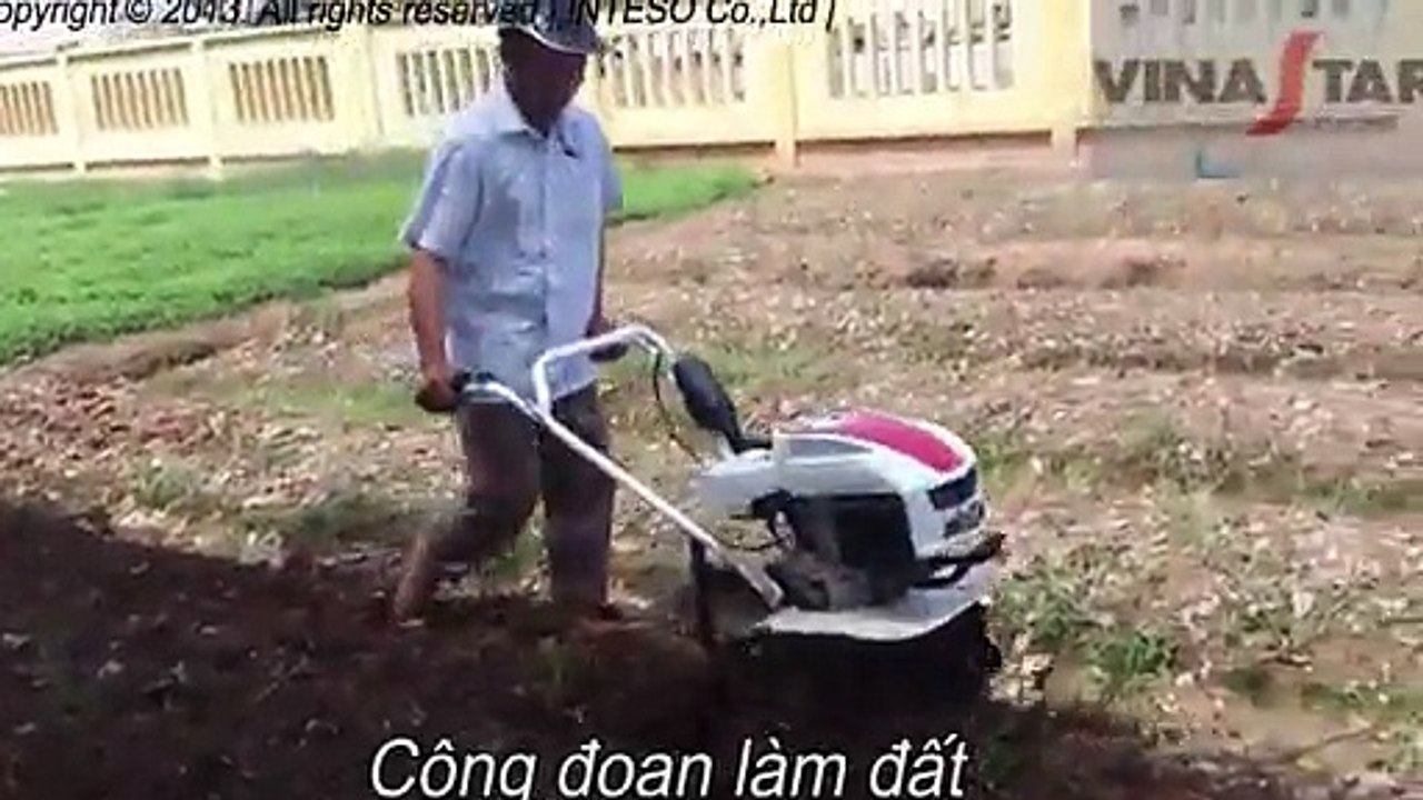 Vinastar.vn - Máy làm đất đa năng, may lam dat da nang, máy xới đất, may xoi dat - YouTube