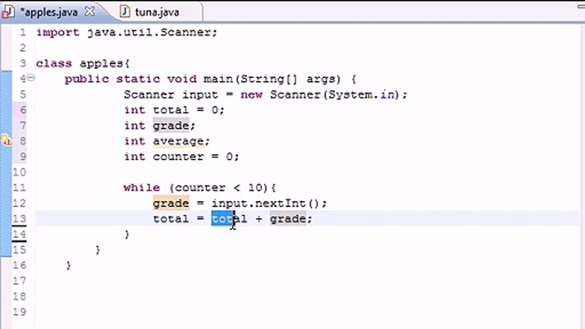 Java Programming Tutorial - 21 - Simple Averaging Program