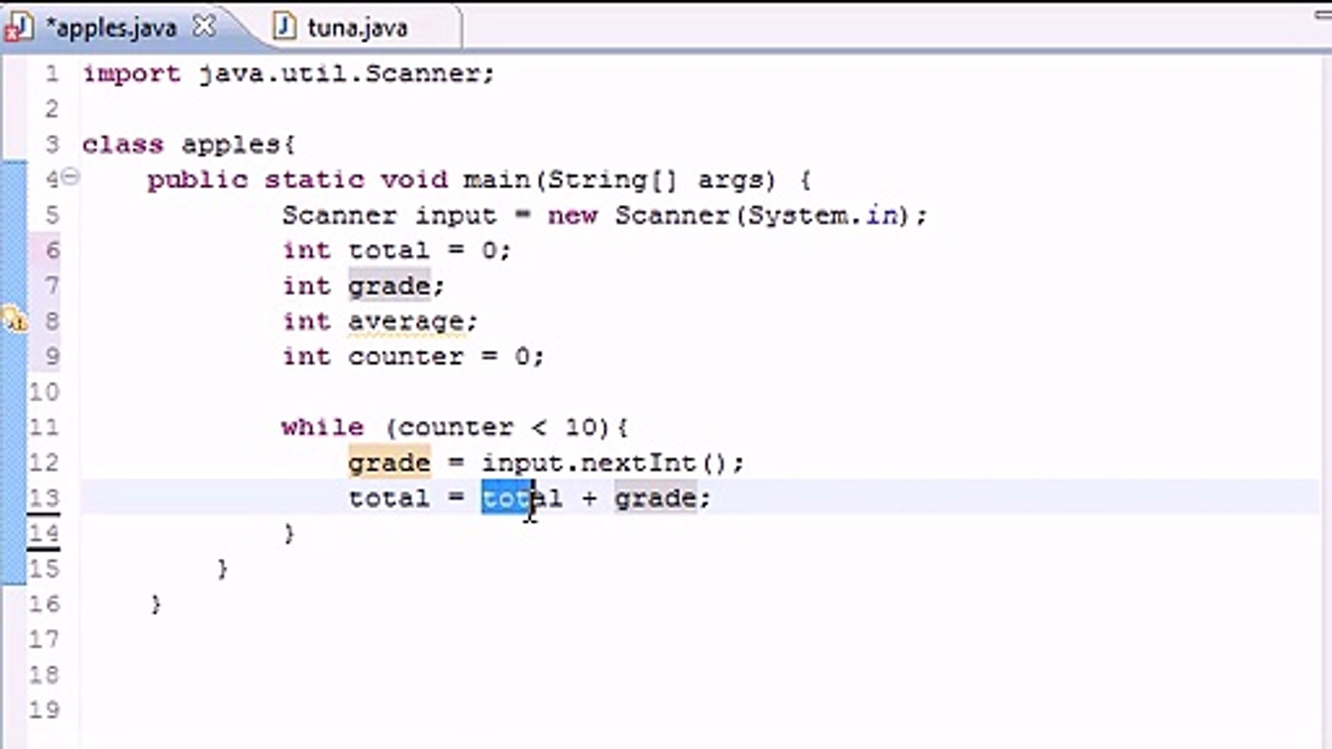 ⁣Java Programming Tutorial - 21 - Simple Averaging Program