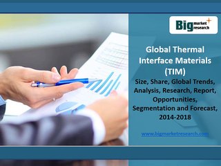 Global Thermal Interface Materials Market Research Report, Trends 2014-2018