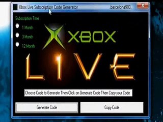 Xbox Live _Code Generator_