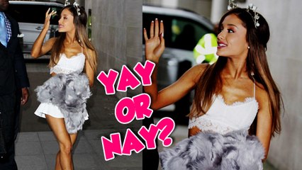 Ariana Grande Looks STUNNING In White Mini Dress | YAY or NAY?