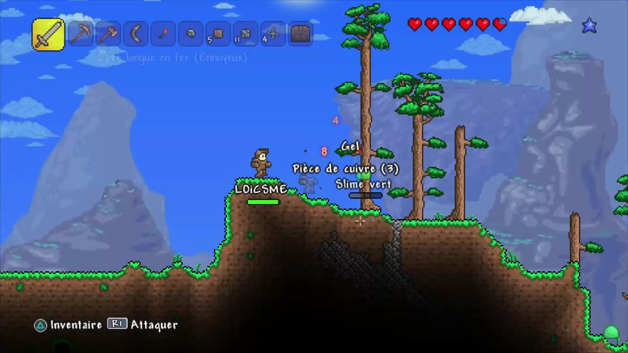 Let's play | Terraria [PS3] | Episode 2 : A la recherche de minerais.