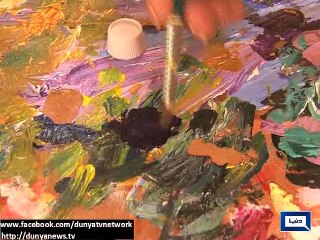 Dunya News - Amazing disable girl masters art