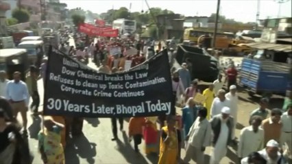 Manifestations pour le 30e anniversaire de la catastrophe de Bhopal