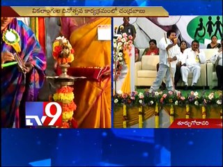 Chandrababu at World Disabilities Day program