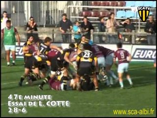 Rugby Pro D2 résumé du match Bourgoin Albi