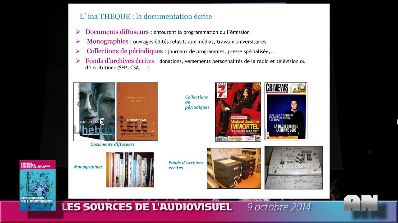 L’inaTHEQUE : des sources d’archives écrites et audiovisuelles organisées pour la recherche,