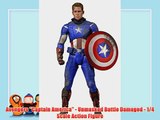 Avengers Captain America - Unmasked Battle Damaged - 1/4 Scale Action Figure - Holiday Gift Guide