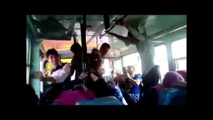 CAUGHT ON CAM- Indian Women beat up attackers on bus in Haryana, pulse tv uncut