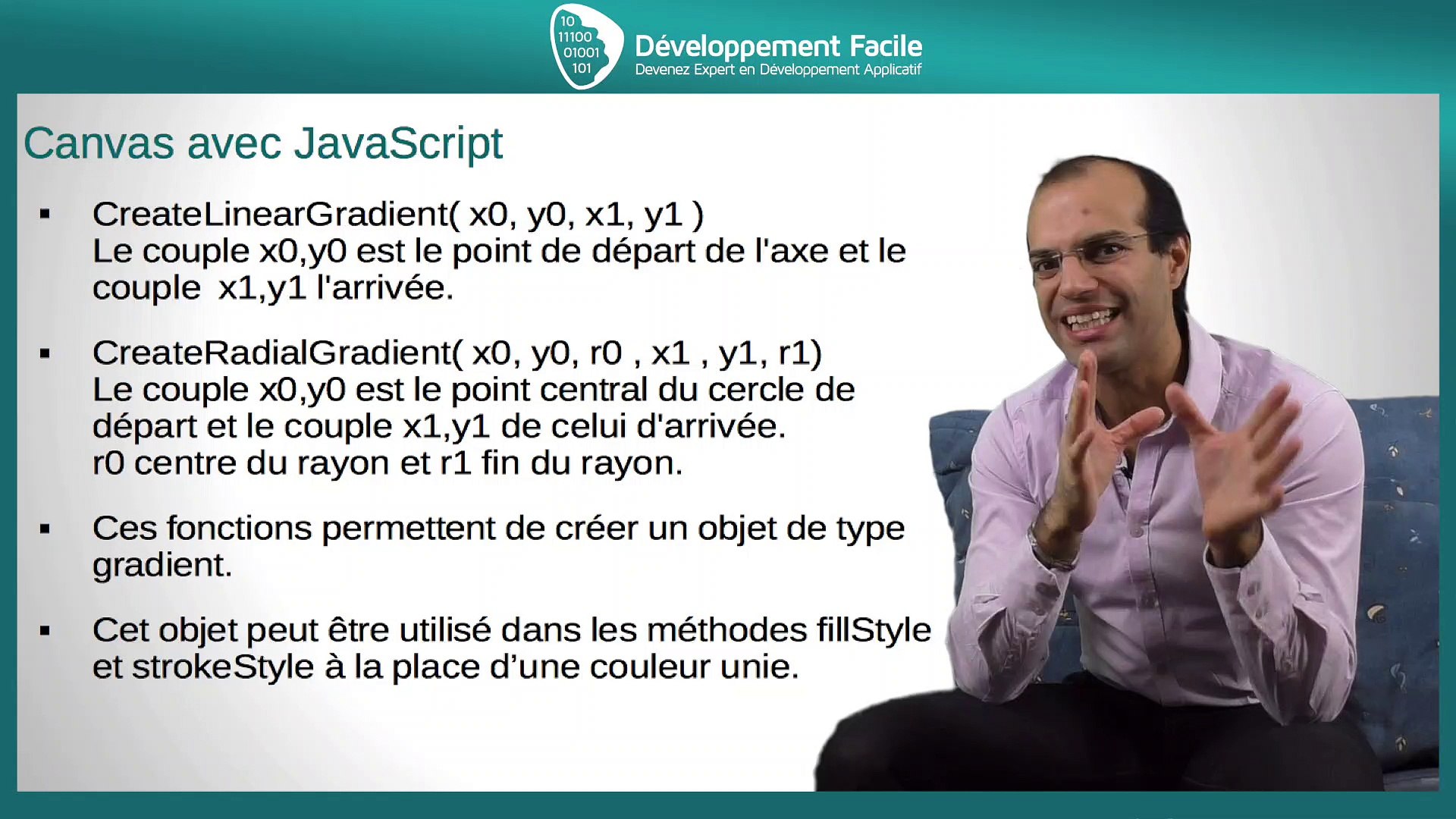 ⁣Comment utiliser les dégradés de couleur avec Canvas en JavaScript