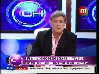 El eterno dolor de Nazarena Vélez
