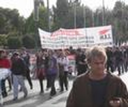 Yunanistan'da öğrenci protestosu