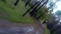 Bear Attack, Man is trying to run away from attacking Bear_ GoPro