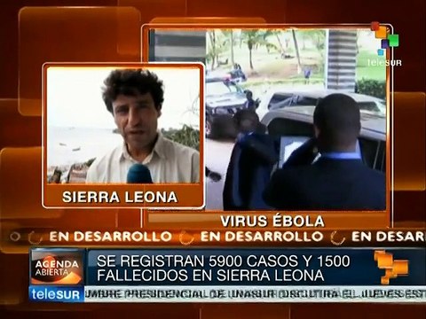 Sierra Leona reporta 5,900 casos de ébola y 1,500 muertes