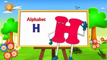 Letter H Song - 3D Animation Learning English Alphabet ABC Songs For children.mp4